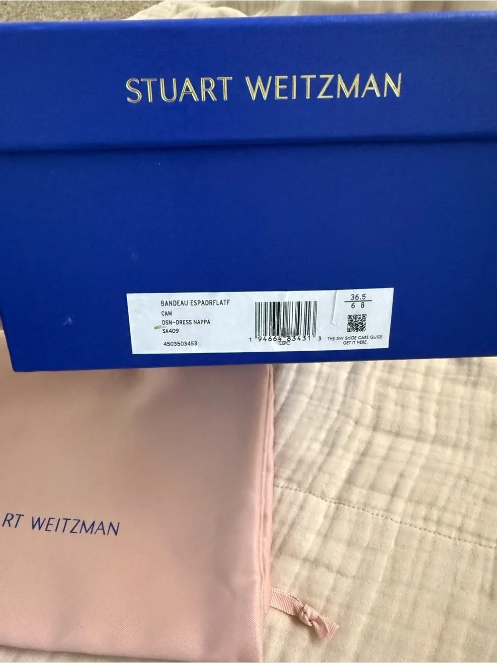 New in Box - Stuart Wietzman Bandeau Leather Flatform Sandals Size 6